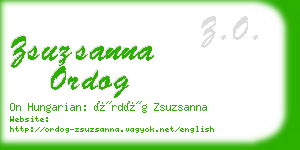 zsuzsanna ordog business card